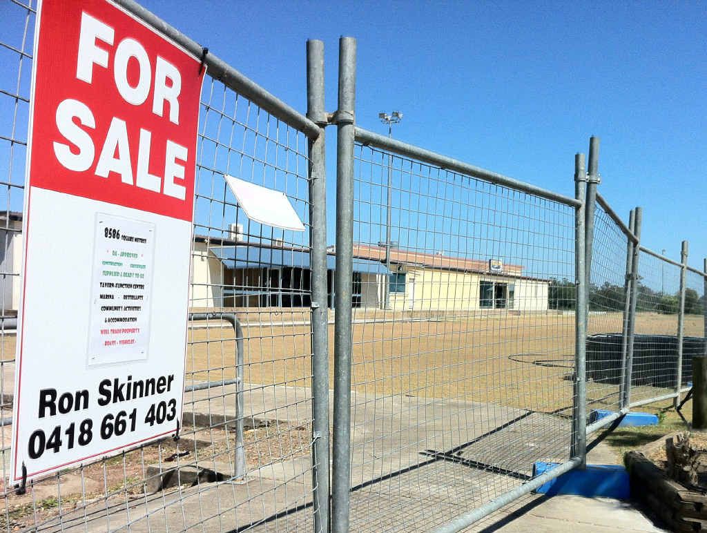 A DEAL TO BE DONE: Sale signage outside the site of the a former bowling club. A DEAL TO BE DONE: Sale signage outside the site of the a former bowling club.